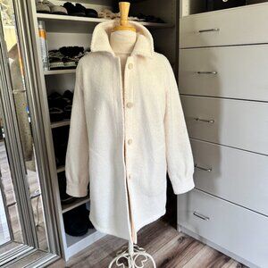 Spanx Luxe Fleece Sherpa Jacket with 2 front cozy pockets